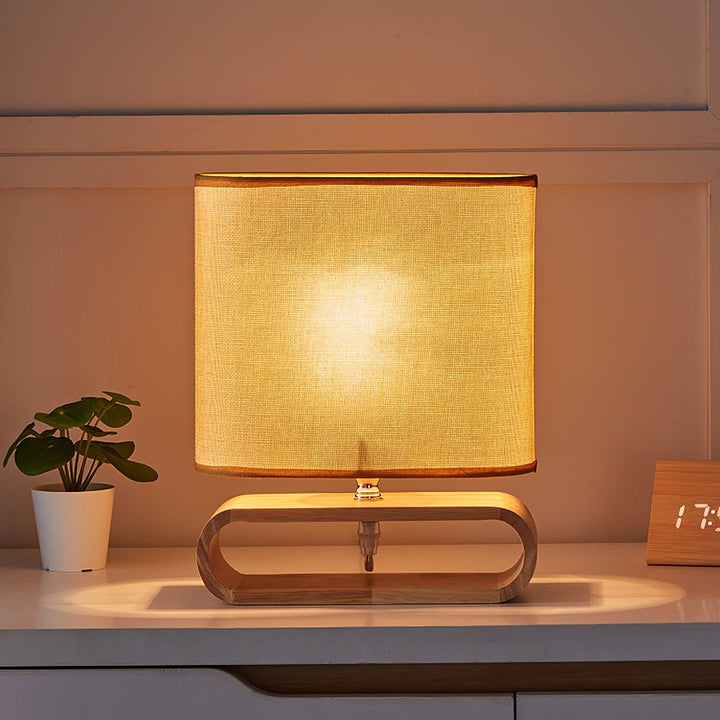 Moti Wood Side table lamp Table Lamp | Kalsten