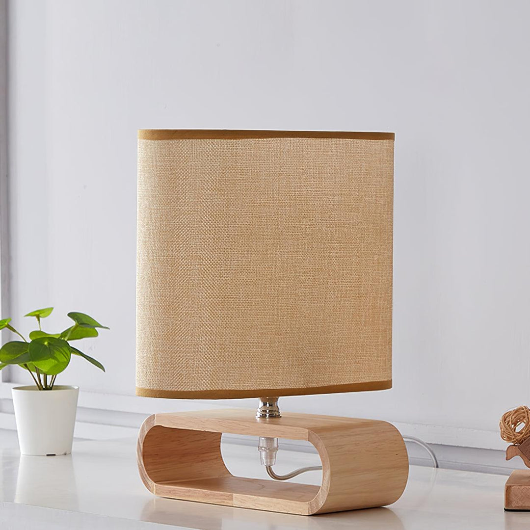 Moti Wood Side table lamp Table Lamp | Kalsten