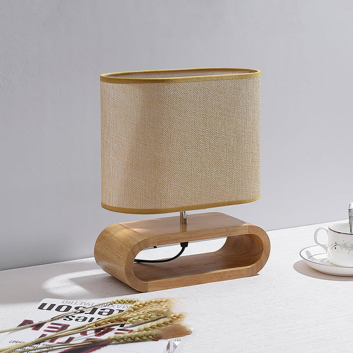 Moti Wood Side table lamp Table Lamp | Kalsten