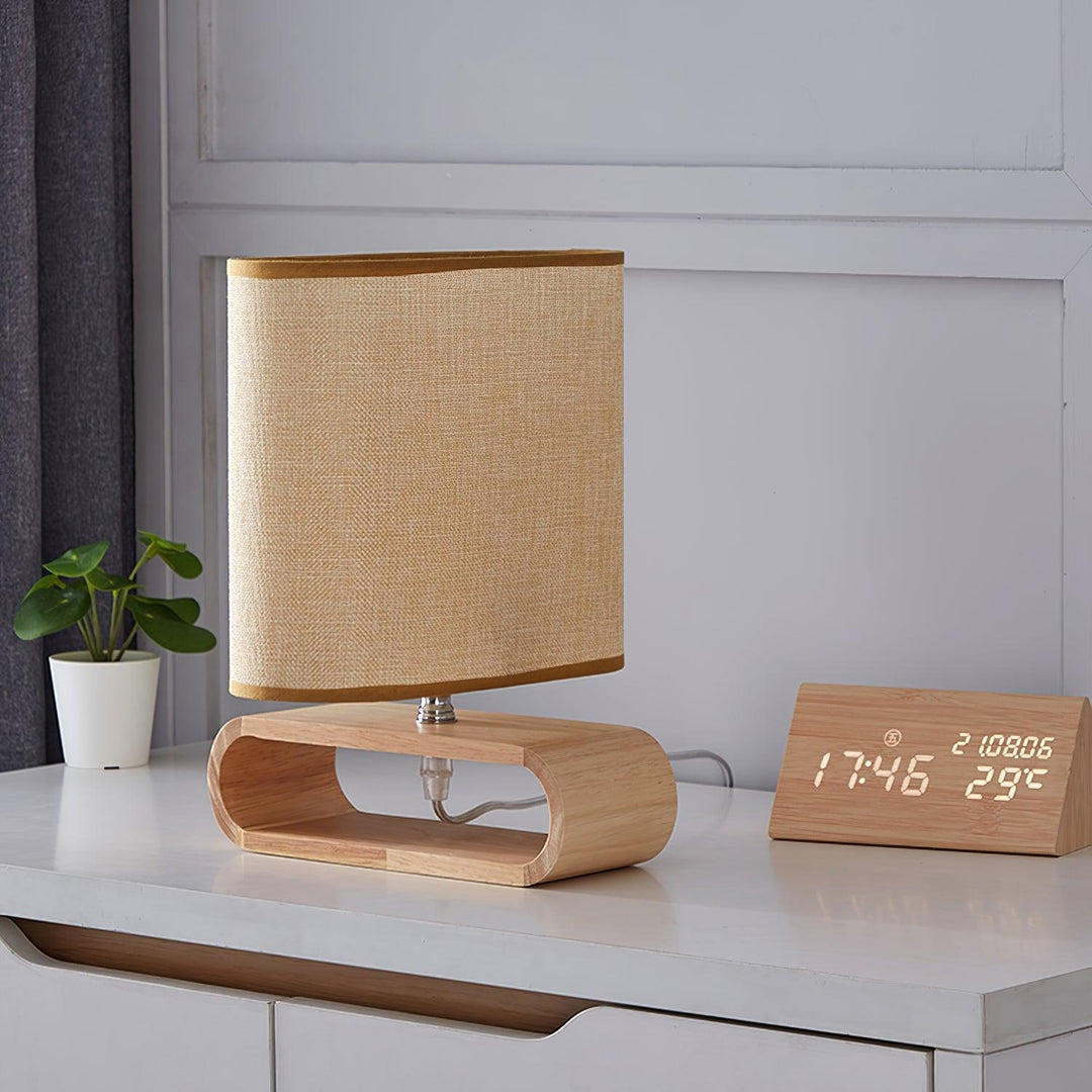 Moti Wood Side table lamp Table Lamp | Kalsten
