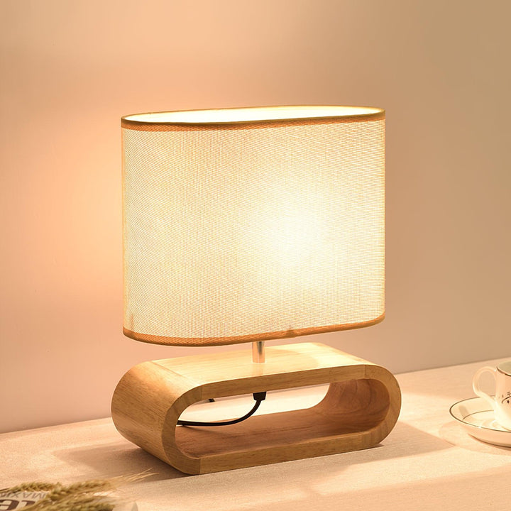Moti Wood Side table lamp Table Lamp | Kalsten