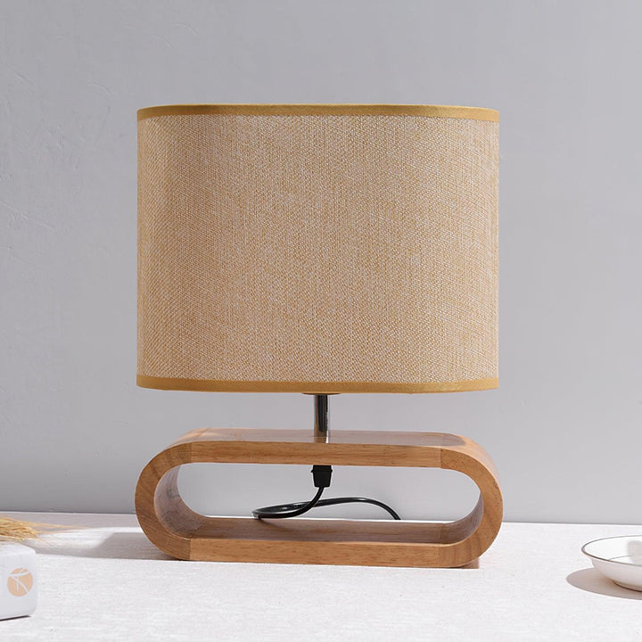 Moti Wood Side table lamp Table Lamp | Kalsten