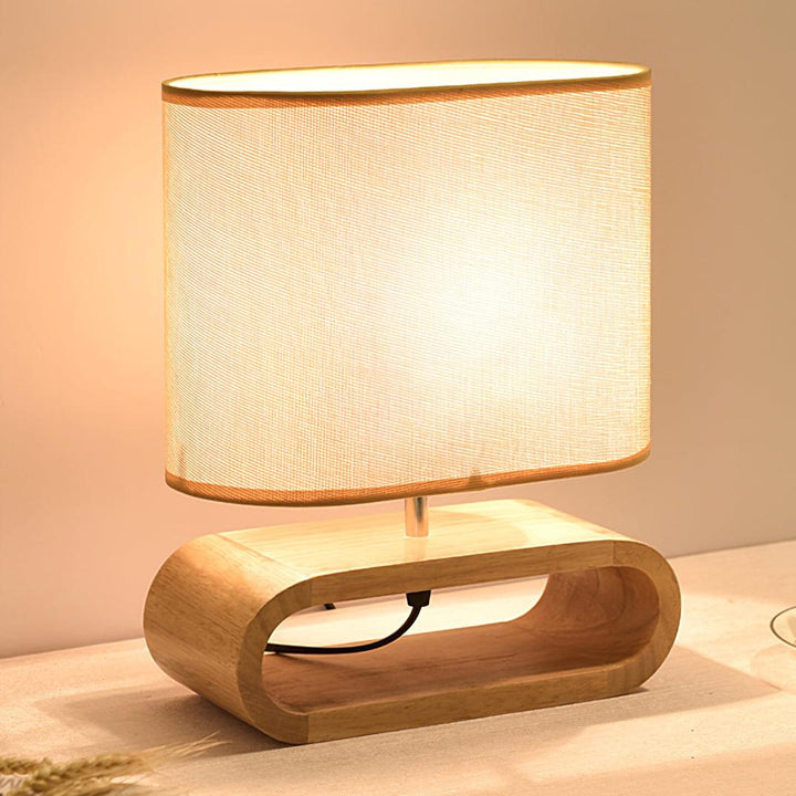 Moti Wood Side table lamp Table Lamp | Kalsten