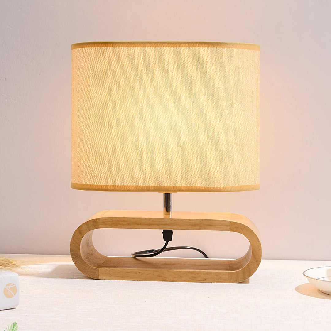 Moti Wood Side table lamp Table Lamp | Kalsten