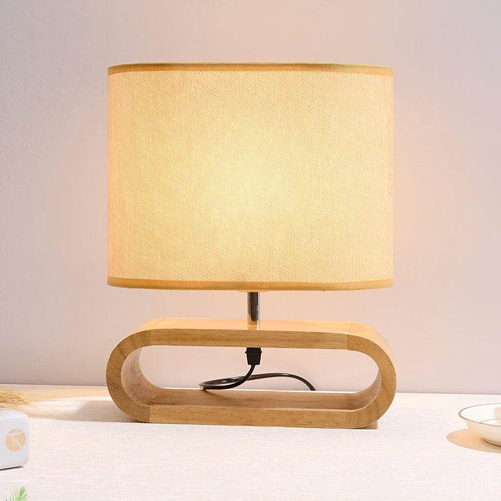 Moti Wood Side table lamp Table Lamp | Kalsten