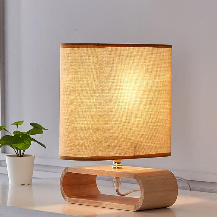 Moti Wood Side table lamp Table Lamp | Kalsten