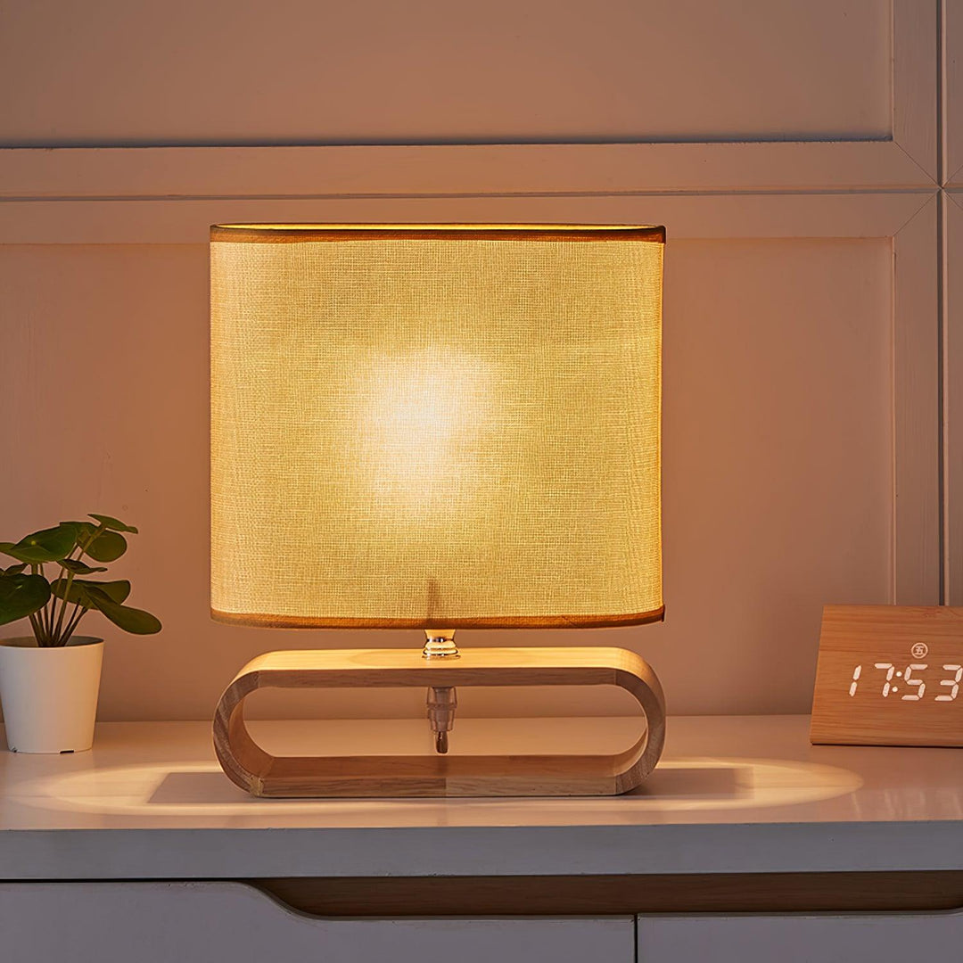 Moti Wood Side table lamp Table Lamp | Kalsten