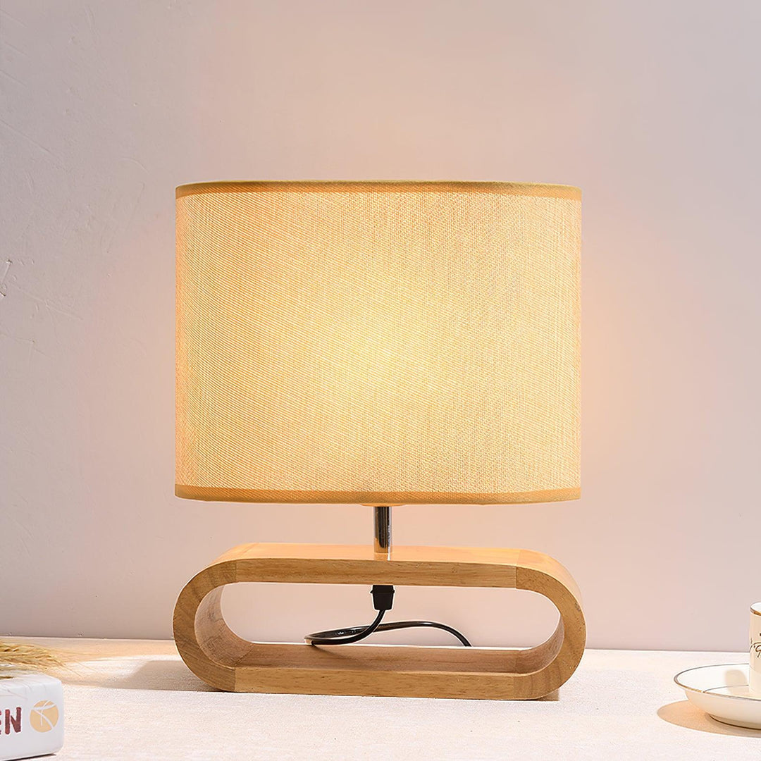 Moti Wood Side table lamp Table Lamp | Kalsten