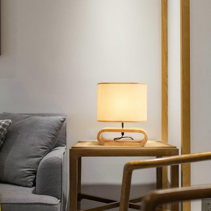 Moti Wood Side table lamp Table Lamp | Kalsten