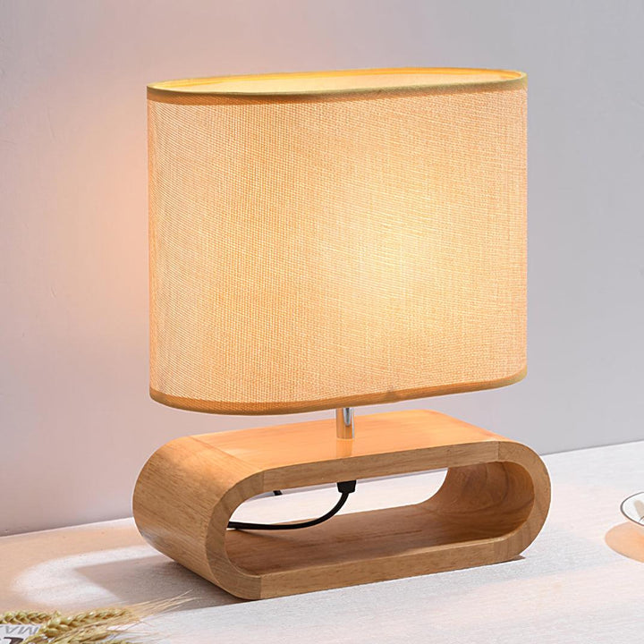 Moti Wood Side table lamp Table Lamp | Kalsten