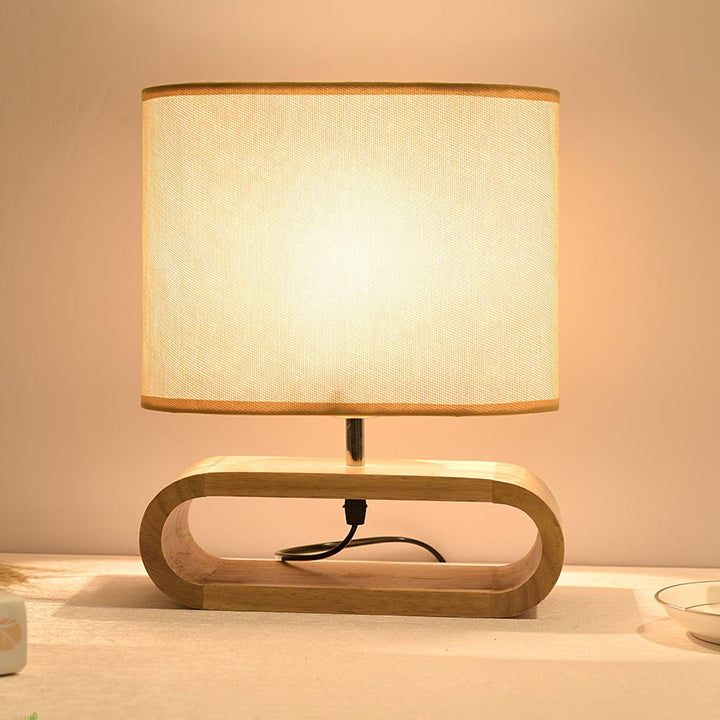 Moti Wood Side table lamp Table Lamp | Kalsten