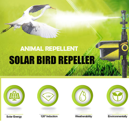 BowLift | Motion Activated Deer Repellent Sprinkler - Solar Powered Animal Deterrent for Gardens & Lawns
