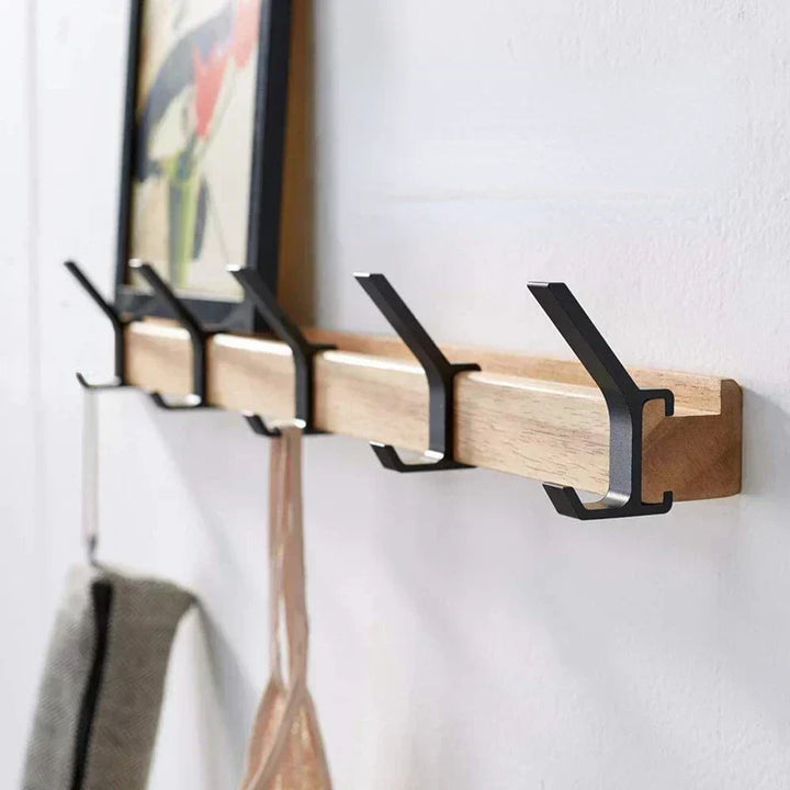 Kalsten | HaakFlex | Wall wardrobe with 5 Adjustable Double Hooks – Scandinavian Design