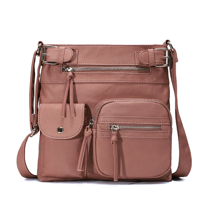 Kalsten | Multi-Pocket Soft PU Shoulder Bag