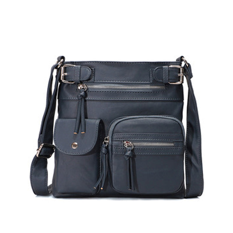 Kalsten | Multi-Pocket Soft PU Shoulder Bag