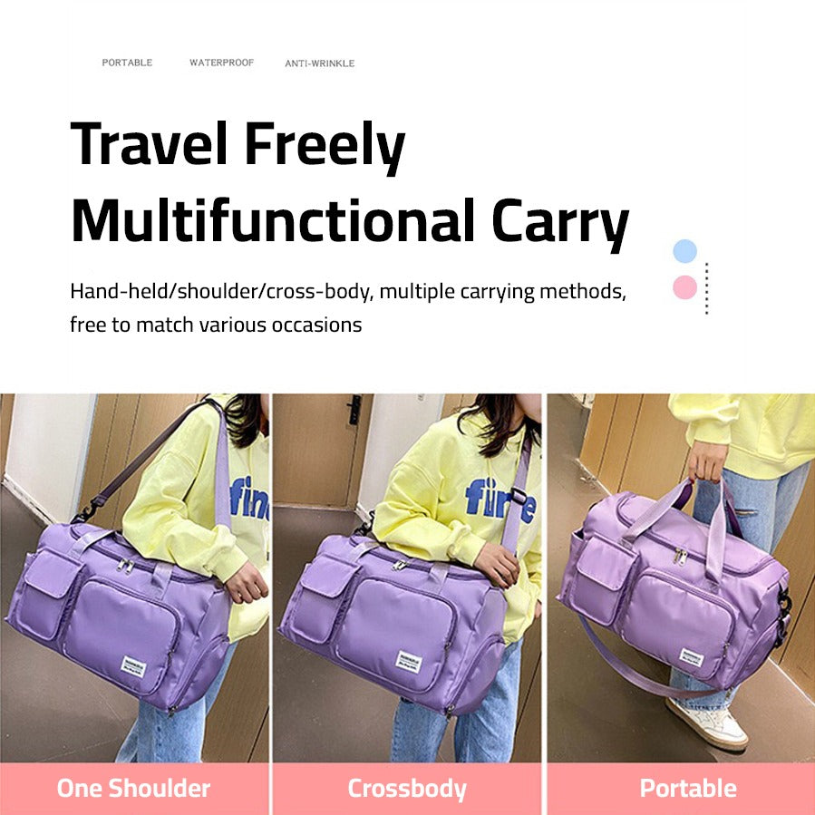 Kalsten | Multi-Pocket Travel Bag, Sports and Gym Duffle with Separate Shoe Compartment