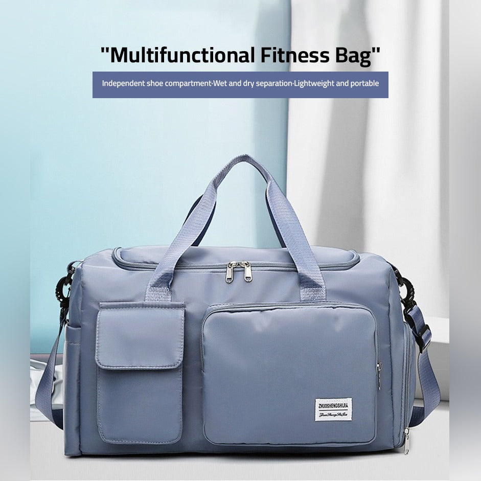 Kalsten | Traventix Travel Bag with Multiple Compartments | Waterproof & Lightweight | Sports, Fitness & Weekend Bag for Men & Women