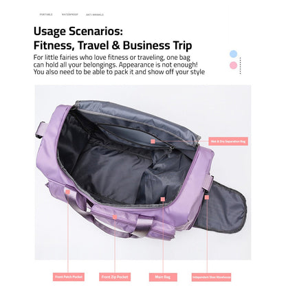BowLift | Traventix Travel Bag with Multiple Compartments | Waterproof & Lightweight | Sports, Fitness & Weekend Bag for Men & Women