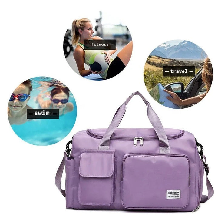 Kalsten | Traventix Travel Bag with Multiple Compartments | Waterproof & Lightweight | Sports, Fitness & Weekend Bag for Men & Women