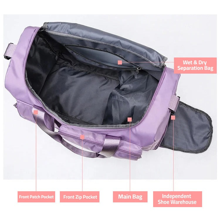 Travique Waterproof Sports and Travel Bag with Multiple Pockets | Kalsten