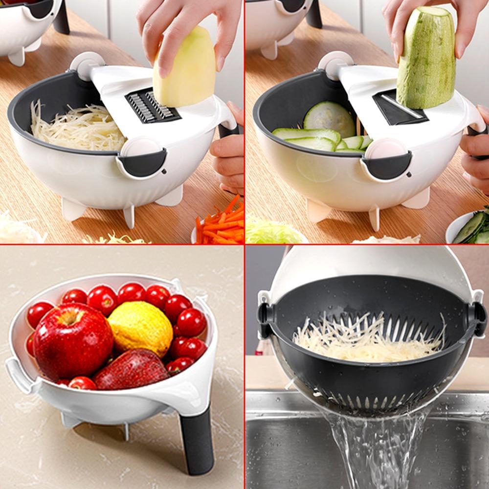 Cut N' Drain Veggie Slicing Bowl | Kalsten
