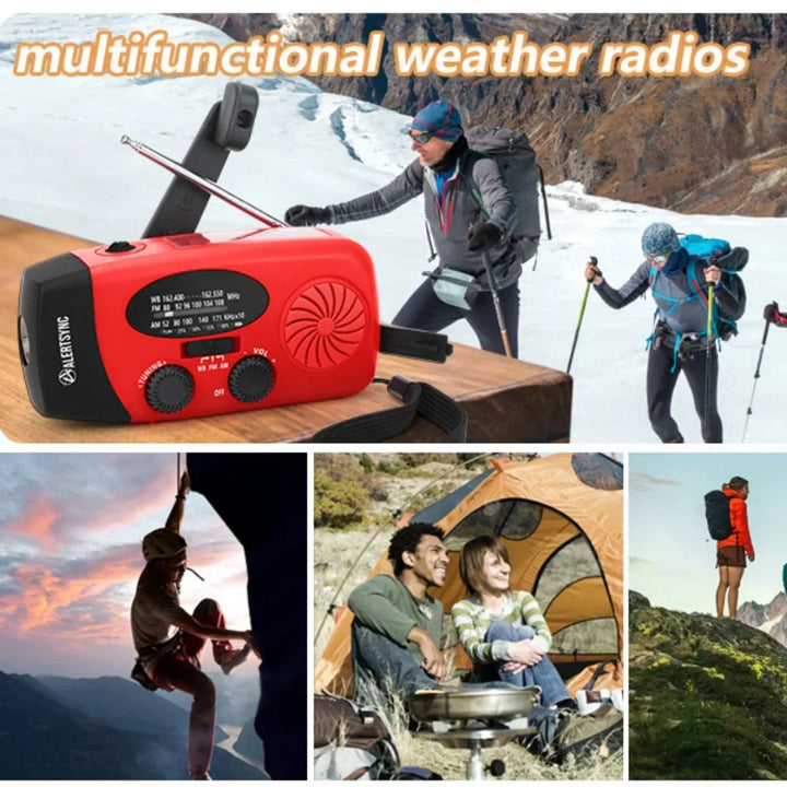 Buy Multifunctional Emergency Radio – Charging Function with LED Flashlight and Hand Generator for Mobile Phones – Best Emergency Radio | Kalsten
