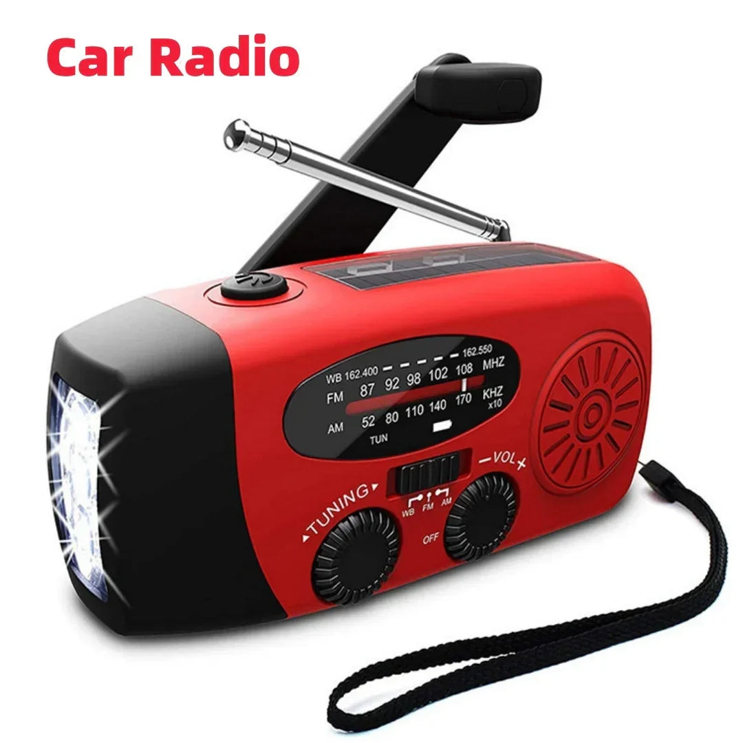 Buy Multifunctional Emergency Radio – Charging Function with LED Flashlight and Hand Generator for Mobile Phones – Best Emergency Radio | Kalsten