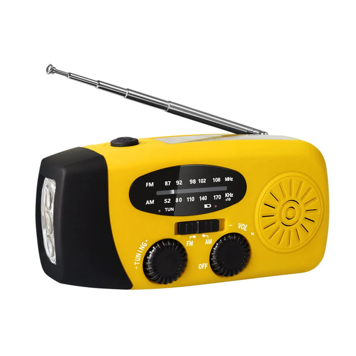 Buy Multifunctional Emergency Radio – Charging Function with LED Flashlight and Hand Generator for Mobile Phones – Best Emergency Radio | Kalsten