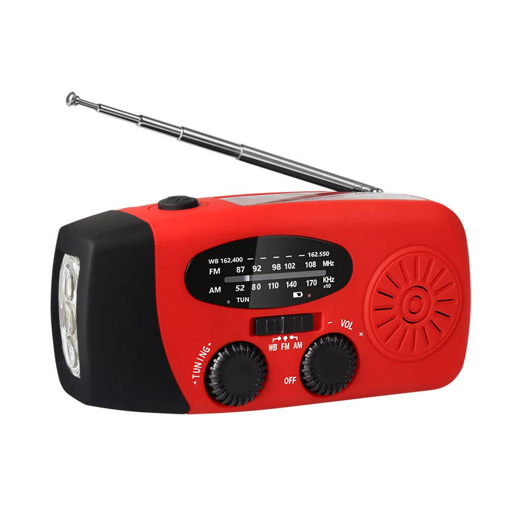 Buy Multifunctional Emergency Radio – Charging Function with LED Flashlight and Hand Generator for Mobile Phones – Best Emergency Radio | Kalsten