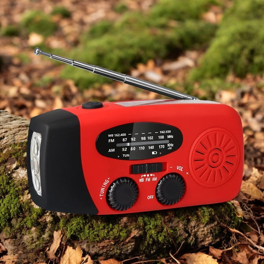 Buy Multifunctional Emergency Radio – Charging Function with LED Flashlight and Hand Generator for Mobile Phones – Best Emergency Radio | Kalsten