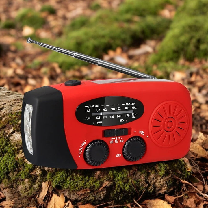 Buy Multifunctional Emergency Radio – Charging Function with LED Flashlight and Hand Generator for Mobile Phones – Best Emergency Radio | Kalsten