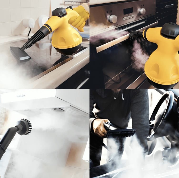 Skanto | Chemical-Free Steam Cleaner with 8 Attachments for Home, Clothes, and Windows
