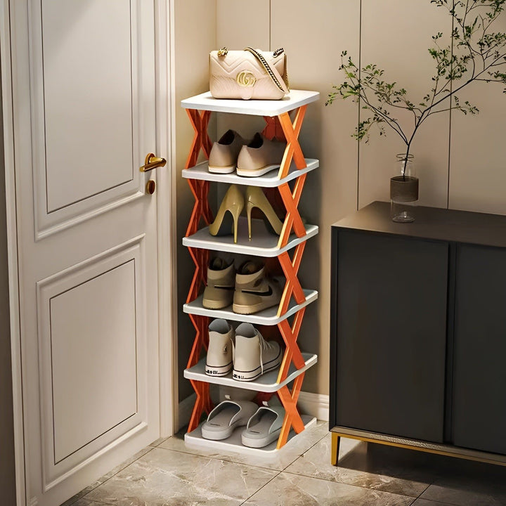 Kalsten | FlexiStack Shoe Rack – Foldable Multiple Shoe Organizer for Small Spaces