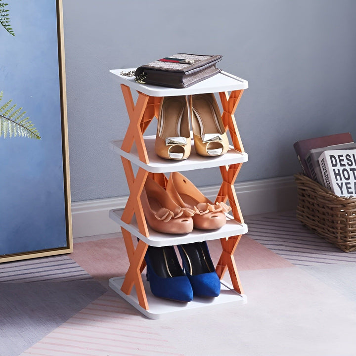 Kalsten | FlexiStack Shoe Rack – Foldable Multiple Shoe Organizer for Small Spaces