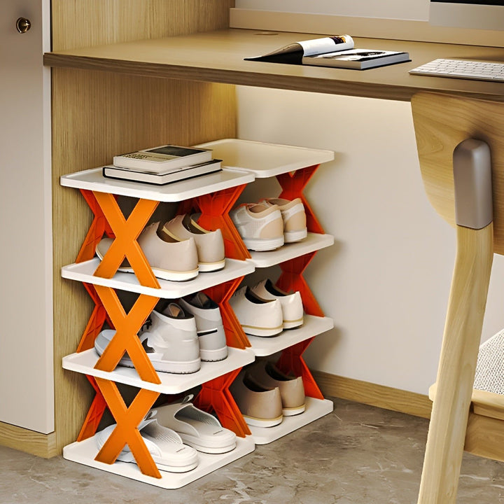 Kalsten | FlexiStack Shoe Rack – Foldable Multiple Shoe Organizer for Small Spaces