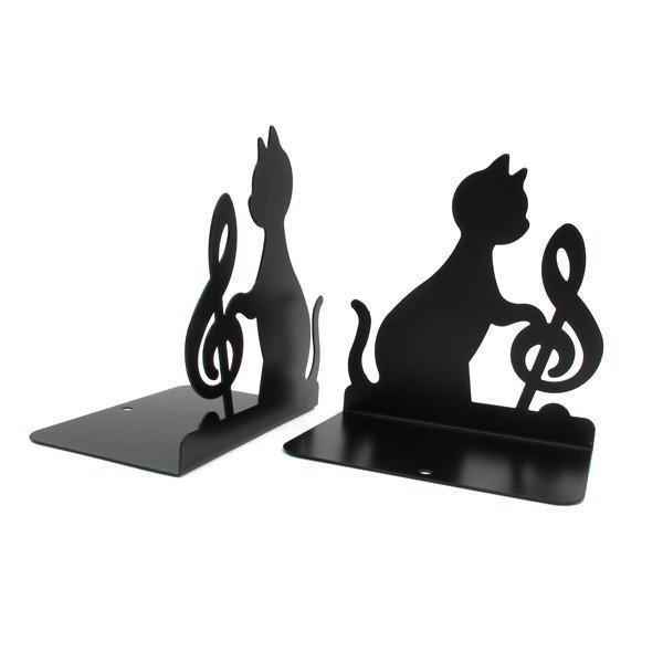 Musical Cat Metal Bookends | Kalsten