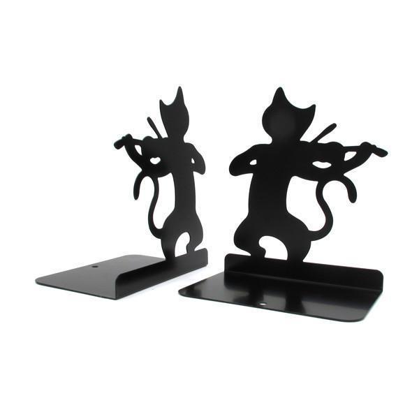 Musical Cat Metal Bookends | Kalsten