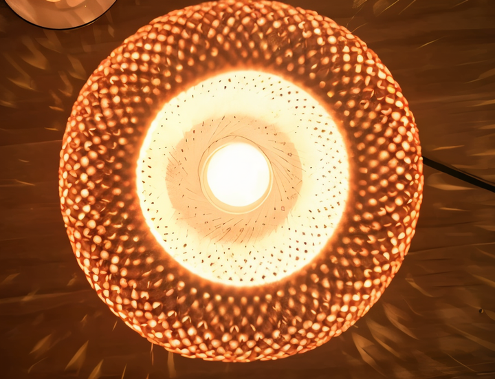 NatureHue – Vintage Bamboo Table Lamp – Creative Woven Rattan Desk Light | Kalsten