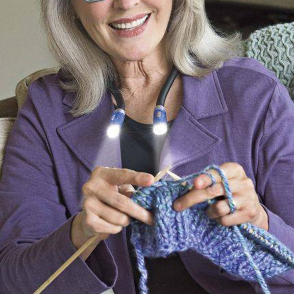 Kalsten | Wearable Neck Lamp with LED for Knitting, Crocheting and Reading – Handsfree Light
