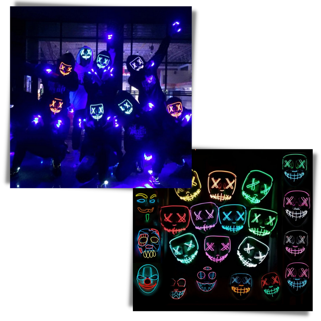 Neon LED Mask