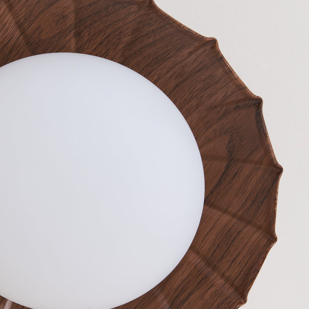 Ceiling Light Metal PE 9.8 in Flush Mount Bedroom Living Room Soft Ambient Lighting Scalloped Modern Indoor Fixture | Kalsten