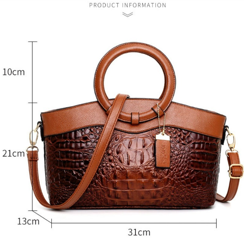 Kalsten | Vintage Crocodile-Embossed Bag with Handcrafted Details