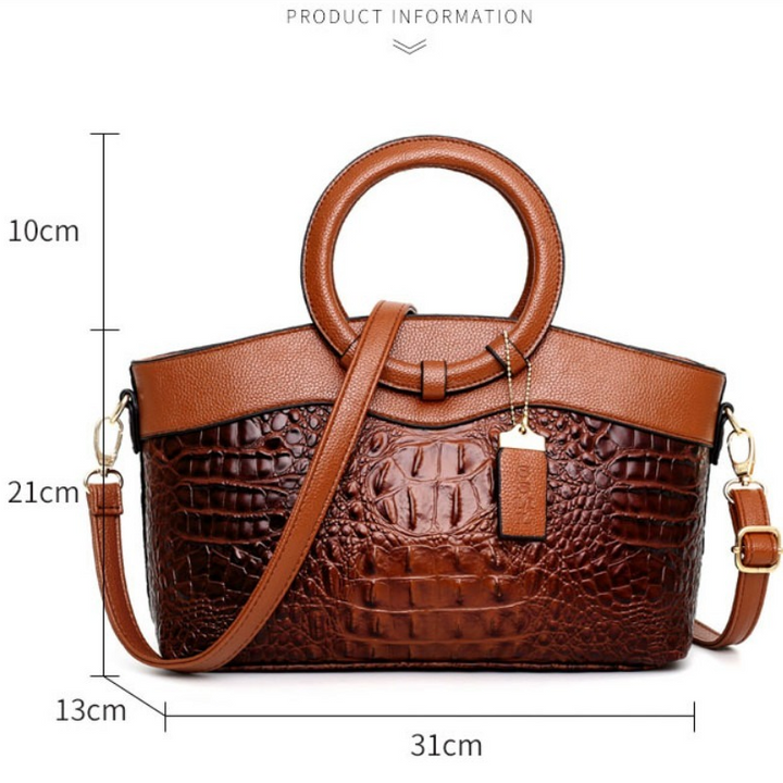 Kalsten | Vintage Crocodile-Embossed Bag with Handcrafted Details