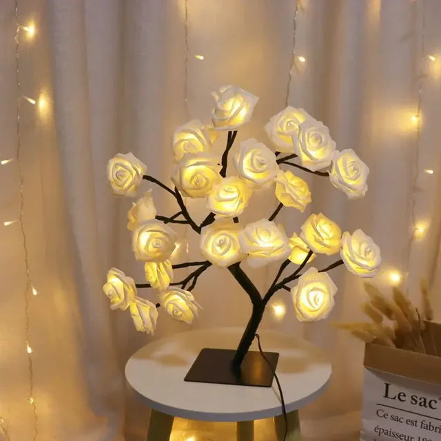 LED Tree Table Lamp – Romantic Decorative Light, Warm Light, Perfect for Living Room and Bedroom | Kalsten