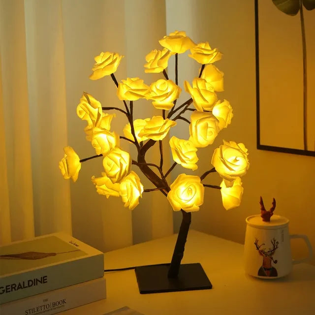 LED Tree Table Lamp – Romantic Decorative Light, Warm Light, Perfect for Living Room and Bedroom | Kalsten
