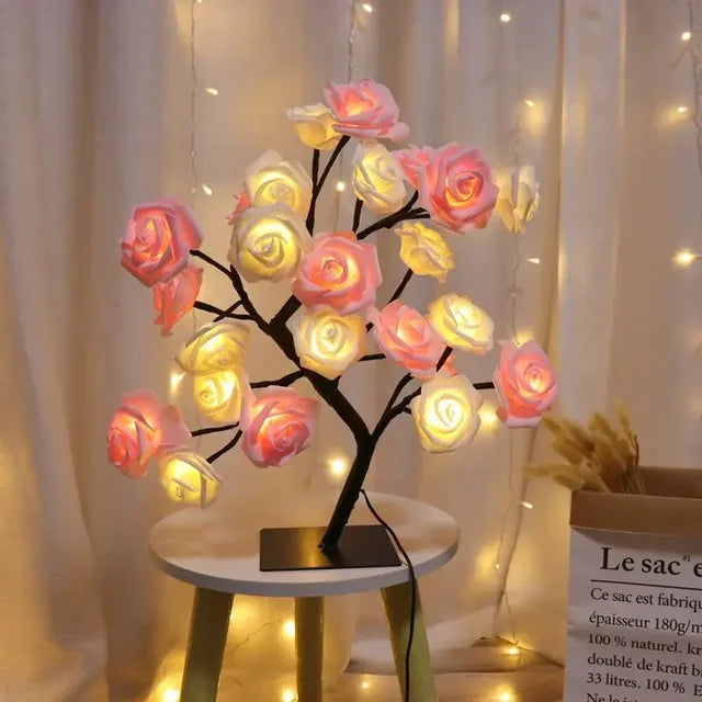 LED Tree Table Lamp – Romantic Decorative Light, Warm Light, Perfect for Living Room and Bedroom | Kalsten