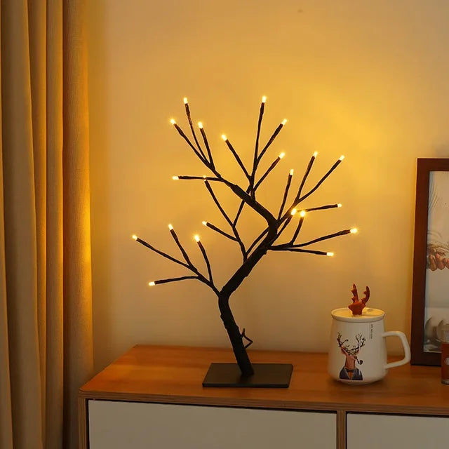 LED Tree Table Lamp – Romantic Decorative Light, Warm Light, Perfect for Living Room and Bedroom | Kalsten