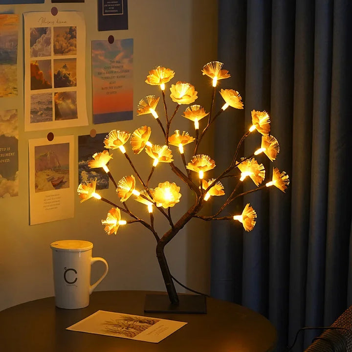 LED Tree Table Lamp – Romantic Decorative Light, Warm Light, Perfect for Living Room and Bedroom | Kalsten