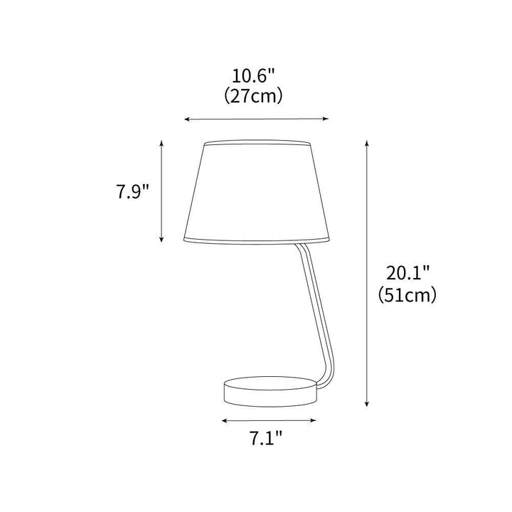 Noir Arc Table Lamp 10.6' | Kalsten