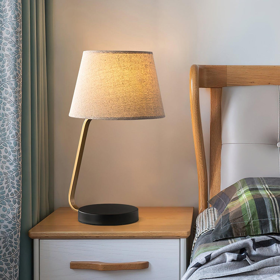 Noir Arc Table Lamp 10.6' | Kalsten